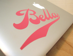 Baseball Font Die Cut Stickers