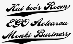 Baseball Font Die Cut Stickers