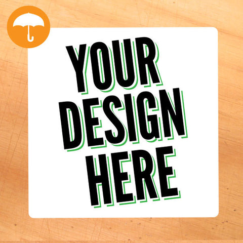Rounded Square Labels - Indoor/Splash Resistant