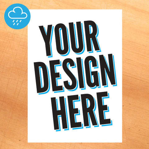Rectangle Stickers - Waterproof